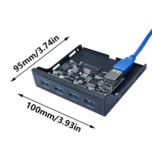 Desktop USB3.0 Frontpanelbeslag PCIE-udvidelseskort til 3,5\" diskettedrev