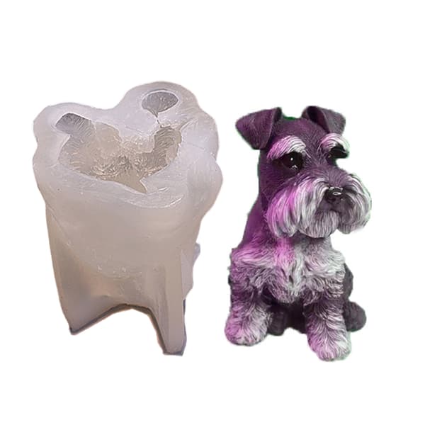 Duftlysforme Hunde Epoxy Resin Støbeform DIY Håndværk
