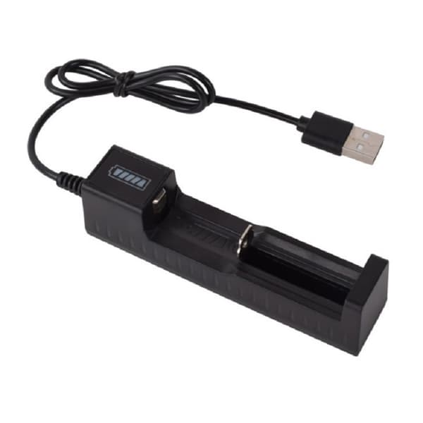 Batterilader med IC-beskyttelse 1-spors batteridokk USB