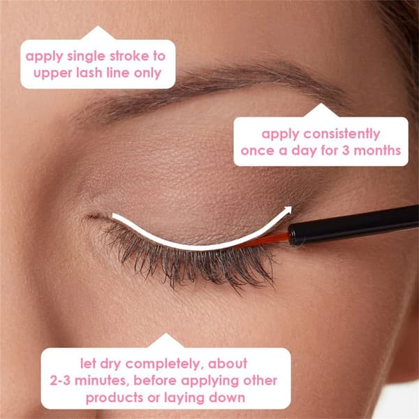 Rapid Lash Growth Serum Styrkende Formel Synlig Forlengelse Resirkulerbar
