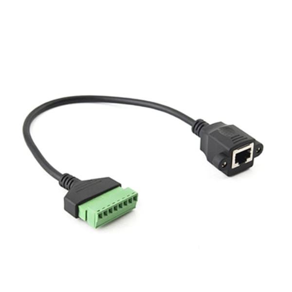 Skruvterminal 8Pin till Rj45 Adapter Converter 30cm kabel för CCTV DVR-nätverk