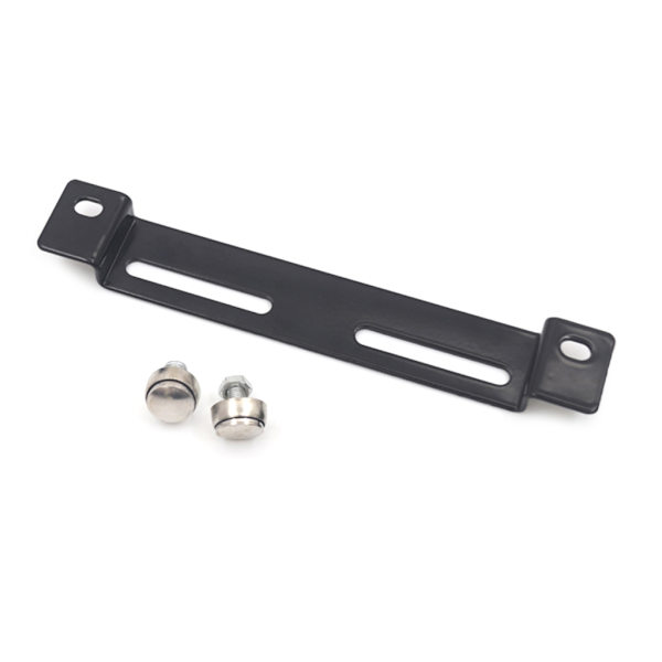 Metallbrakett Skiltplate, Svart, 19,3x3,1 cm Universal for Motorsykkel ATV Dirt Bike