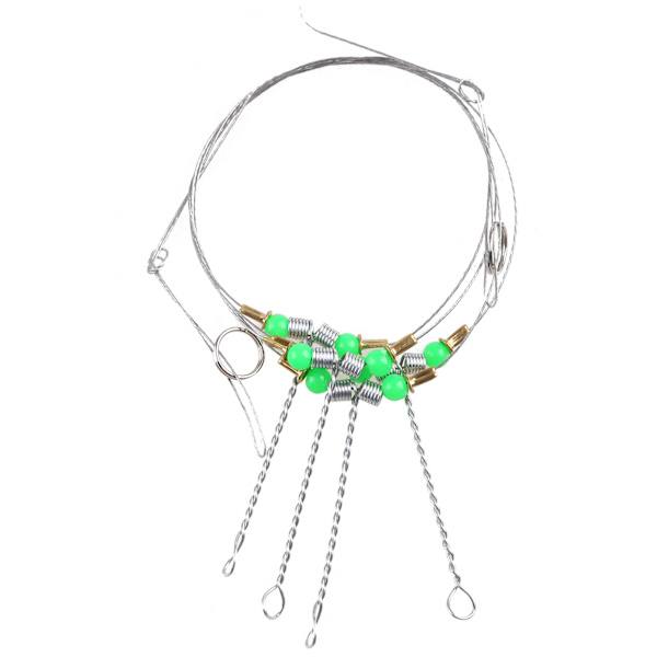 Anti-Winding Swivel String Havsfiske Krok Stål Riggar Wire Leader Fiskekrokar
