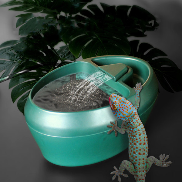 Reptil dricksfontän Vattendropp Lämplig för Snake Gecko Lizard-Chameleon Bearded Dragon Vattenskål