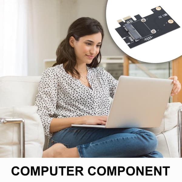 Halv Mini PCIE til PCIE X1 Adapterkort PC Desktop Konvertere Trådløst Kort