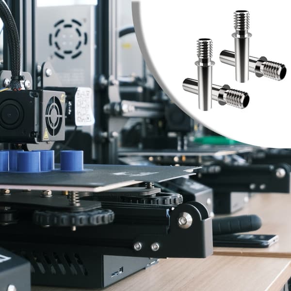4 stk. originale varmebryter-struperør i rustfritt stål for Ender3Neo 3D-skriver