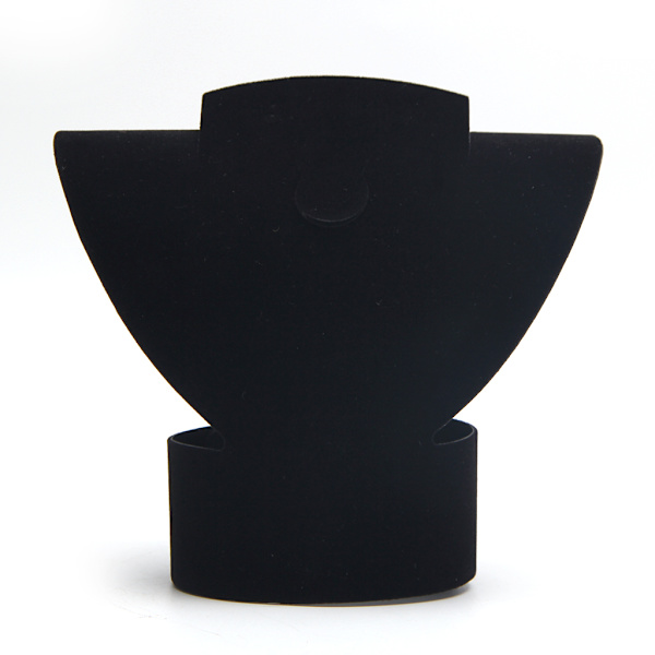 Sammetshalsband Kedja Smycken Byst Display Hållare Halsband Display Skyltdocka Avtagbar Smycken Byst Stand Black S