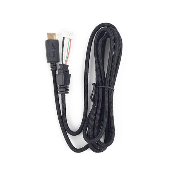 Øretelefonkabel Bar Ledning Åpen Ende TRS 4-polet Ledning Myk PVC-ledning for ROG for Delta USB-C Gaming Headset