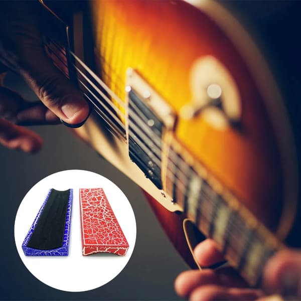 Elektrisk eller akustisk gitarr Stöd för långt nackstöd Gitarr Långt nackstöd Stativ Mjuk passform för gitarrbanjos Mandolinbas Blue