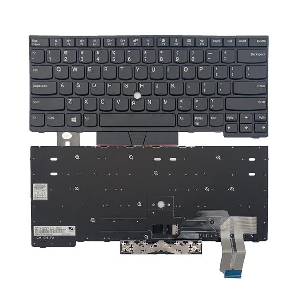 Nytt engelskt tangentbordsbyte för amerikansk layout för LenovoThinkPad E480 E485 E490 L480 (utan bakgrundsbelyst utan pekare)