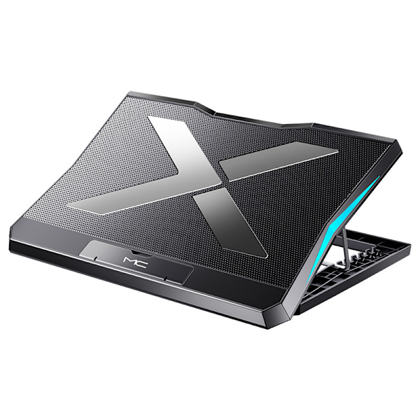 Laptopkylare Kylplatta 6 Tysta LED-fläktar Upp Till 18 Tum Gaming Kylplatta Laptop Notebook Kylare 6 Vinkeljusterbar