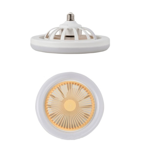 2-i-1 Fläktlampa AC 85V-265V E27 LED-Lampa 30W Takfläkt 3-Växlad Justerbar för Hemmakontor Sovrum Kök