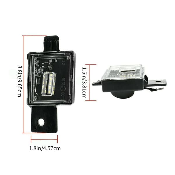 LED Bil Nummerpladelygte Nummerplade Lys