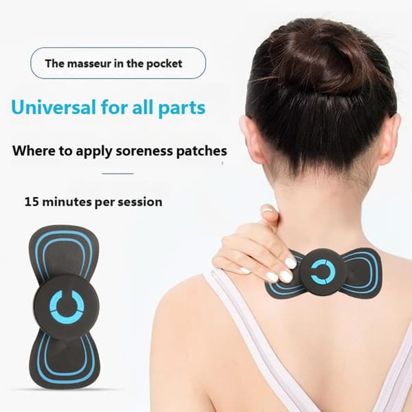 Resevänliga kropps- och nackmassageapparater med 6 olika vibrationsmönster