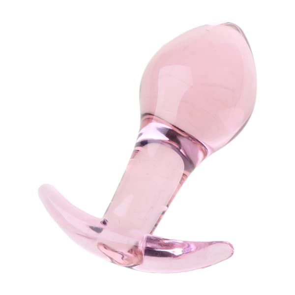 3st Rosa Kristall Anala Pluggar Glas Pärla Butt Plug Anus Dilator Glas Anala Bollar