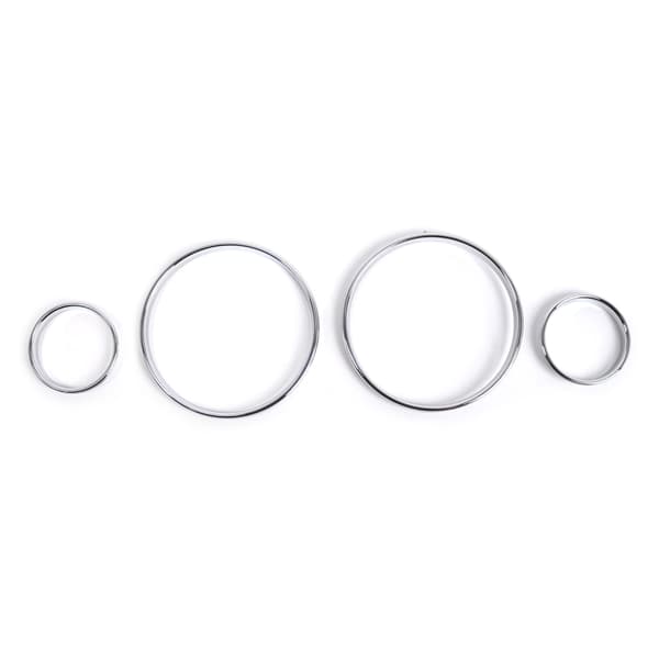 Krom Målere Instrumentpanel Urskiver Ringe Ramme Trim Speedometer til E39 E38 E53