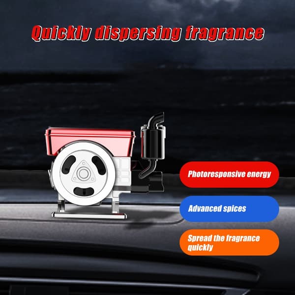 Duft Luftfrisker Holdere Bil Dashbord Roterende Motor Bil Diffuser 5#
