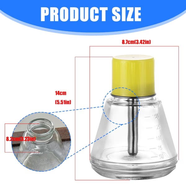 Professionell Glas Nagellösning Dispenser 2st Läcksäker Pressdesign