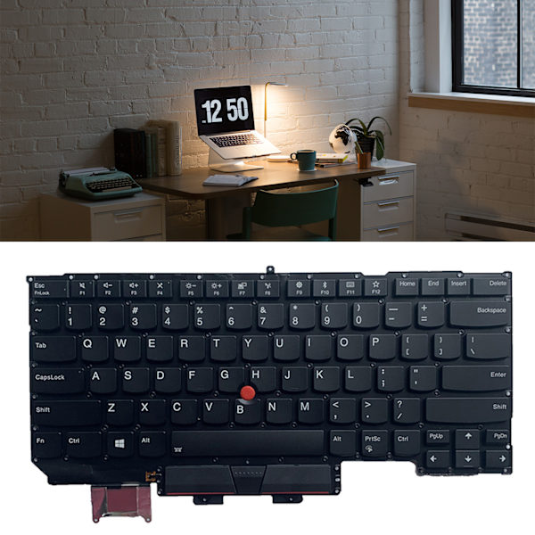 US Layout Engelskt tangentbord för bärbar dator med pekare & bakgrundsbelyst ersättning för ThinkpadX1 Carbon 5th Gen 5 2017 Laptop