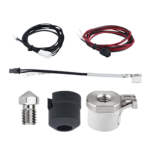 CHC V6 Kopparmunstycke Keramisk Värmare 104NT Termistor Kit Högtemperaturtålighet 360℃ Cirkulär Uppvärmning Läckagesäker