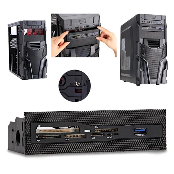 Frontpanel USB3.0 Kortlæser Hurtig Hastighed Intern Design til PC Kabinetter