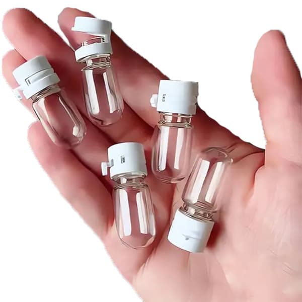 10 stk bærbare 2 ml glassflasker tilbehør for forretningsreise og treningsstudio