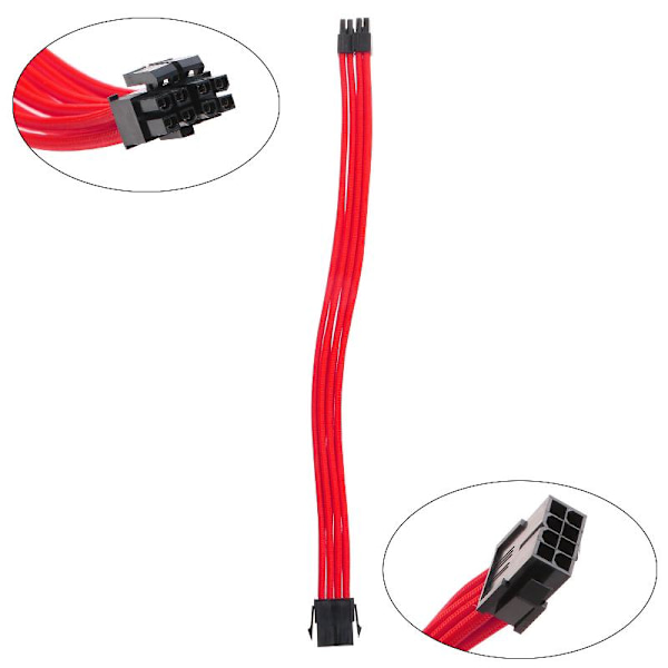 PSU Kabel Forlænger Kit Sleeved Kabel Custom Strømforsyning Sleeved Forlænger 18AWG 24-PIN 8-PIN 6-PIN 4+4-Pin med Kamme