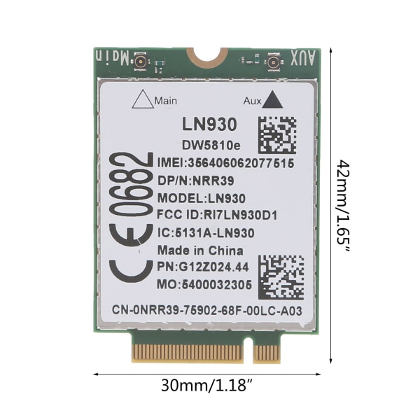 WWAN-kort trådlös 4G-modul för TELIT LN930 DW5810e 4G LTE mobilt WWAN-kort 4G/LTE/DC-HSPA+