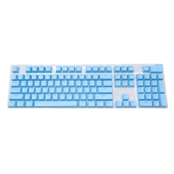 104Keys ABS Plast Esports Gaming Keycap Mekanisk Keycap Caps för Gaming Mekaniska Keyboards Keycapbyte Blue