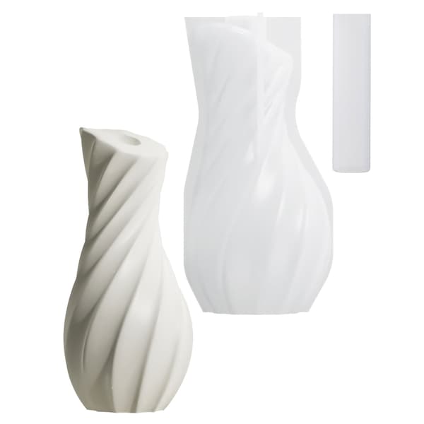Vase Silikoneforme Epoxy Resin Forme til Blomstervase Gipsdekoration