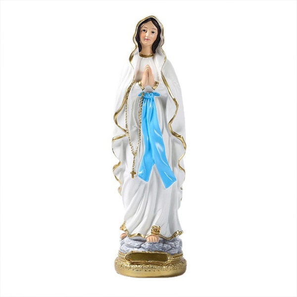 12 Inch Tall Our Lady of Lourdes Staty Välsignade Jungfru Moder Mary Figurine Dekor