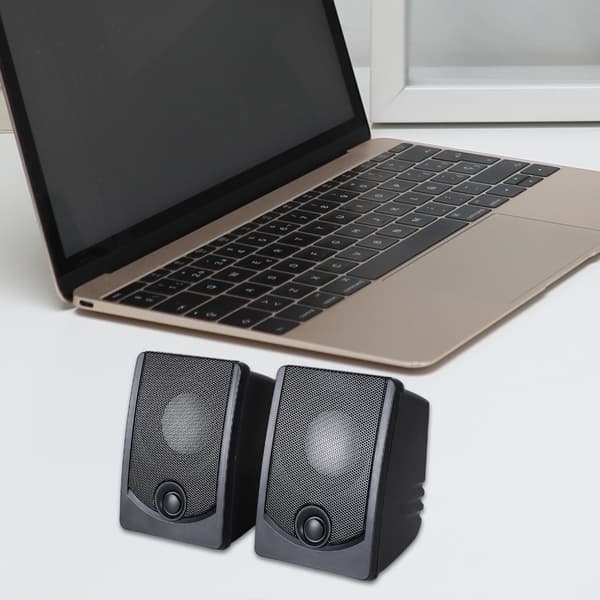 2 stk. Praktisk Desktop PC Højttaler 3W Computerhøjttaler til lydoutput