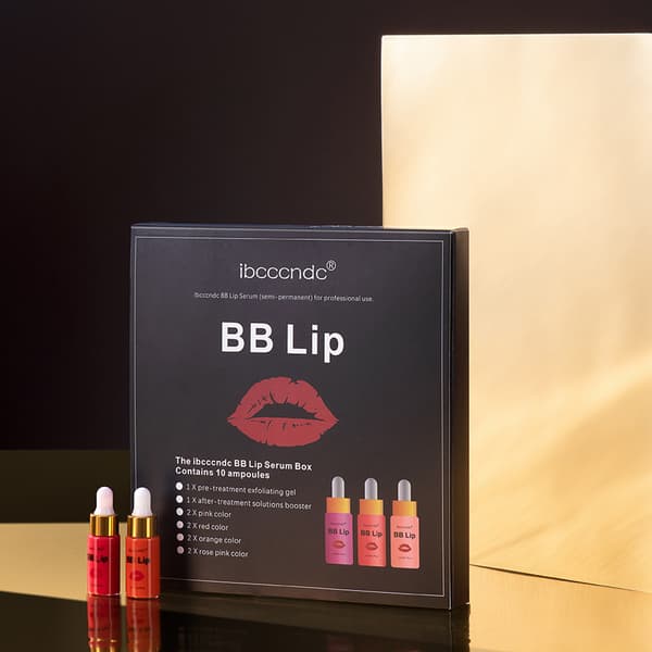 8 farver BB Lips Ampul Serum Kit Lipgloss BB Cream Pigment til læbefarvning