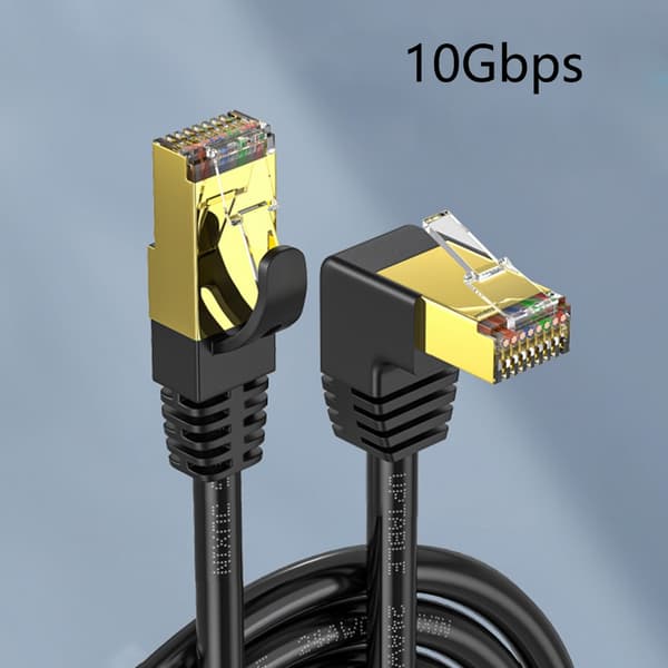 Cat8 Ethernet-kabel 10 Gbps snabb nätverkssladd 10 Gigabit patchkabel 5m Bend up