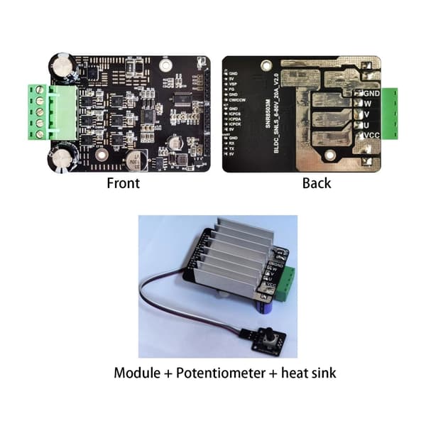 Intelligent PWM Motor Elektronisk Hastighetskontroller for Modellhåndverkprosjekter