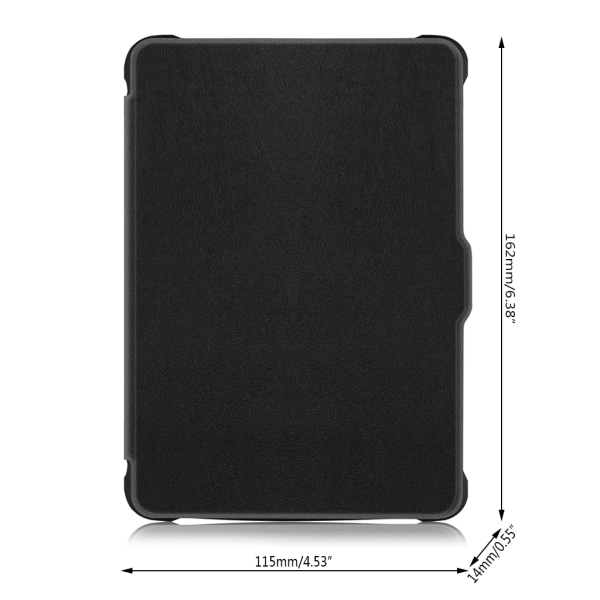 e-bok för Smart Cover för Case För Kobo Clara Clear Ultra Slim TPU Läder Skyddsfodral Flerfärgad White