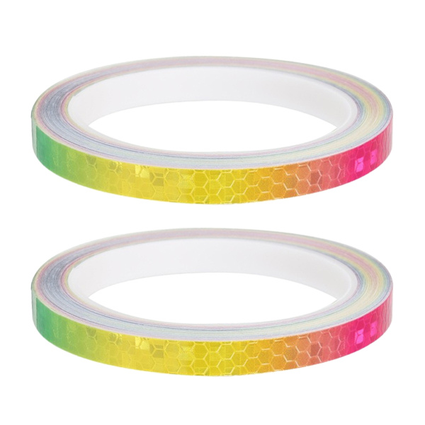 Motorcykel Cyklar Reflektor Säkerhetsvarning Fälgar Dekaltejp Bil Reflexdekaler MTB Bike Reflex Dekaltejp Colorful