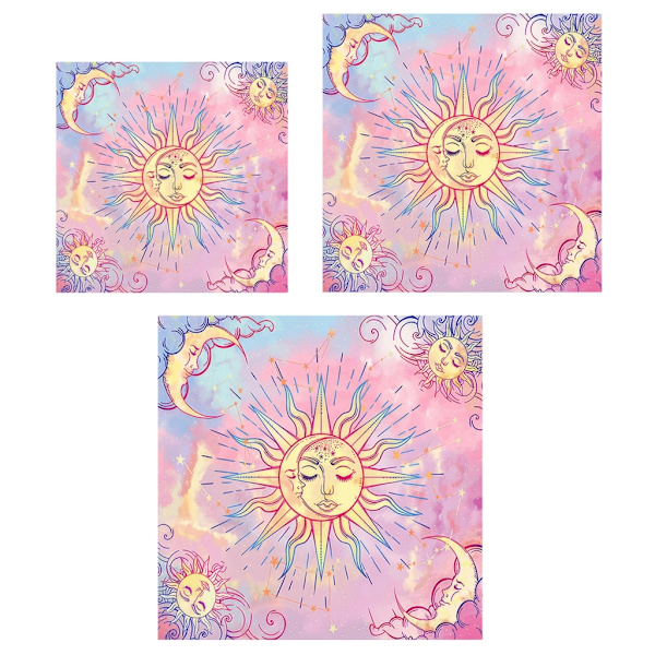 Praktisk Tarot-duk Bordsduk Bordsöverdrag för Matsal Kök Dekor 75x75cm