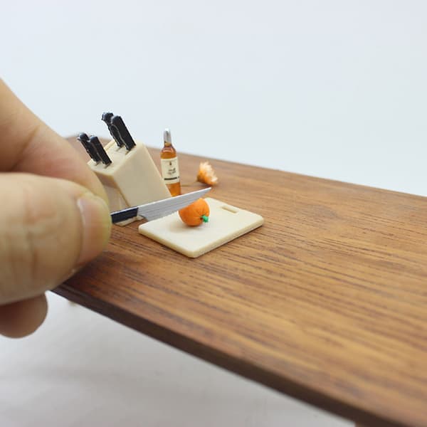 Mini Cook Skärverktyg Modeller Samlarobjekt Dockhus Möbler 1/12 Skala