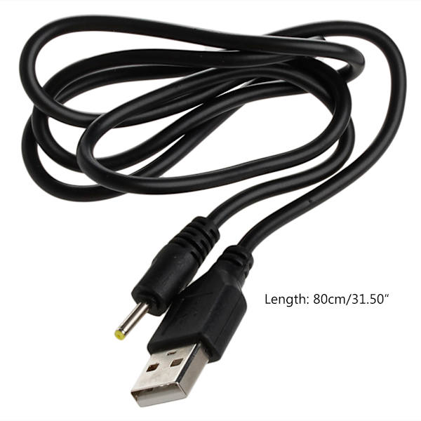 Universal USB till 2,5x0,7 mm Power PlugConnector Laddningsadapter för bärbar dator Bärbar Converter Plug