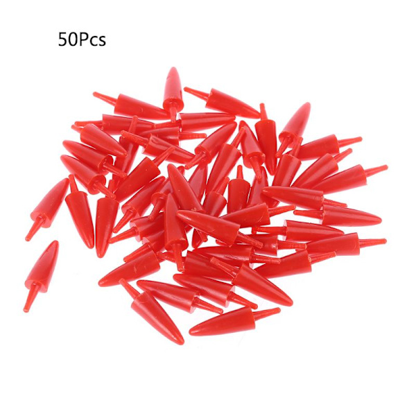 50 stk. 12x23 mm Plast DIY Snemand Næse til Håndlavet Håndværk Børn Legetøj Chr