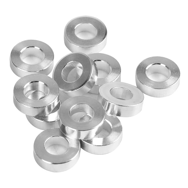 10 stk. 3D-printer Sølv Flat Skive Erstatning Aluminium Flat Skive Spacer