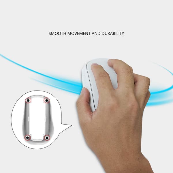 Stilren musbas för Magic Mouse 2/3 Förbättrat grepp Håller rörelserna smidiga Black