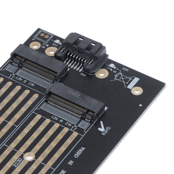 M.2 NVME till PCI-E 3.0 X4 expansionskort PCIE till M.2 Adapter Sata Internt gränssnitt PCI-E 3.0 X4 till SATA för PC
