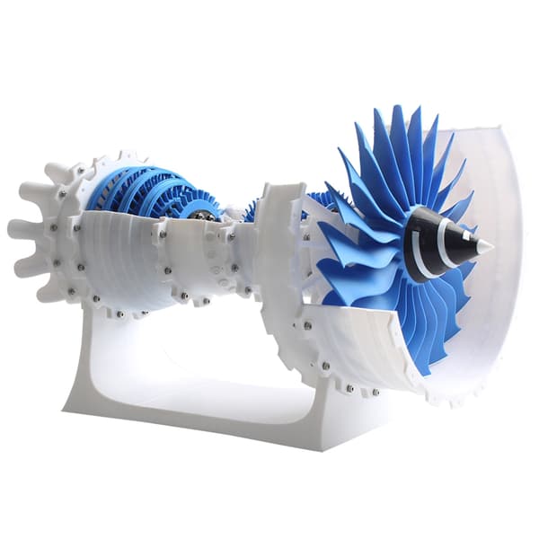 3D-printerdele til laboratoriemodelkomponenter, flymotor-tilbehør