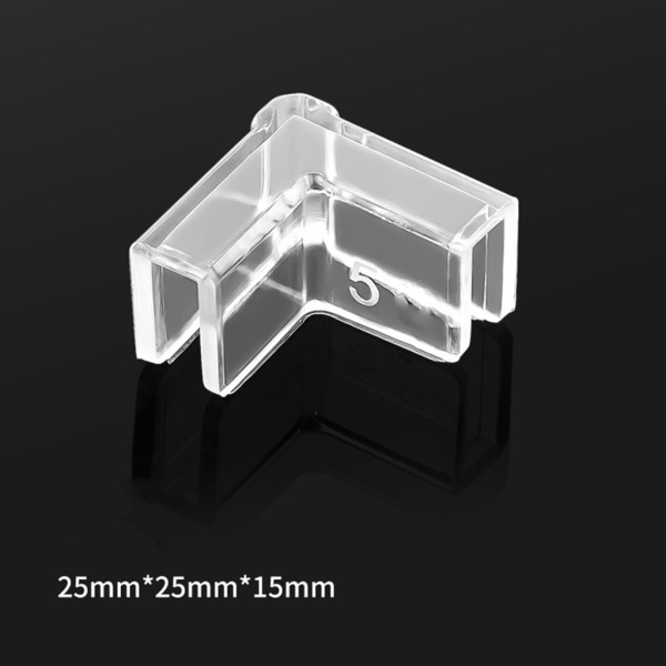 4 STK Fish Tank Edges Protector Clear Fish Tank Support Tools Clear Aquarium Fish Tank Glas Cover Protector Enkel installation 6mm