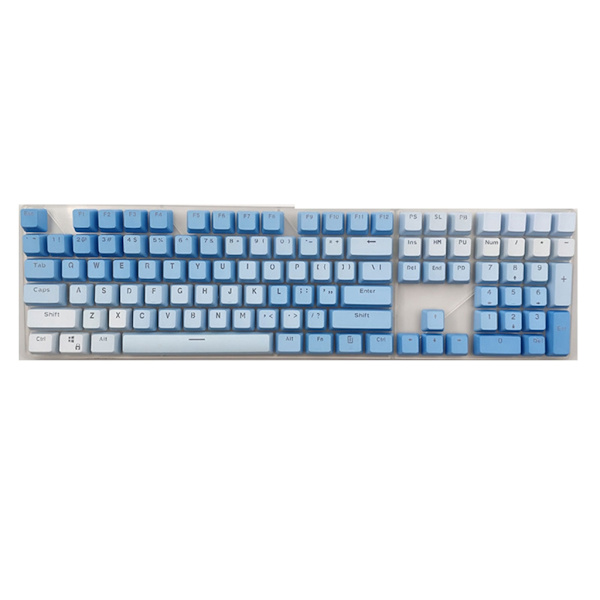 PBT GradientRainbow Keycaps Tilpasseligt Baggrundsbelyst Keycap Sæt OEM Profil til Mekaniske Tastaturer 104 Taster