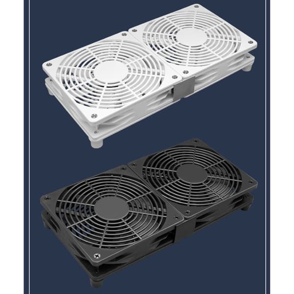120 mm USB elektronisk køleventilator Støjsvag computerelektronik kølere hjem White Single fan