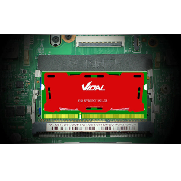 Nytt aluminium Desktop Memory Chip Kylfläns kylväst Radiator Laptop -Ram Cooler Kylfläns 0,5 mm Red