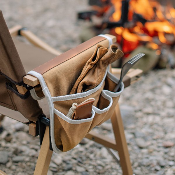 Outdoor Camp Chair Side Pocket Stol Armstöd Organizer Magasin Snack Bag Mugghållare Organizer